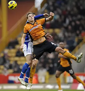 David Edwards Prints: Clash of Captains: David Edwards vs Barry Ferguson - Wolverhampton Wanderers vs Birmingham City