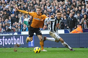 West Bromwich Albion V Wolves Prints: Clash of the Midlands: Kevin Doyle vs