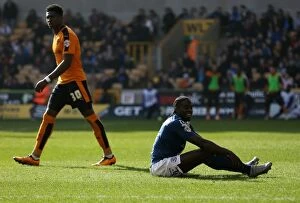 Images Dated 13th March 2016: Clash at Molineux: Donaldson's Reaction to Doherty Challenge in Wolves vs