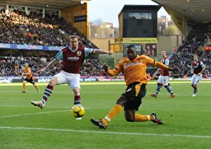 Wolves V Burnley Prints: Clash of the Strikers: Ebanks-Blake vs Caldwell - Wolverhampton Wanderers vs Burnley