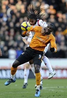 Hull v Wolves Collection: Clash of Titans: Altidore vs. Mancienne - Hull v Wolves, Premier League Showdown
