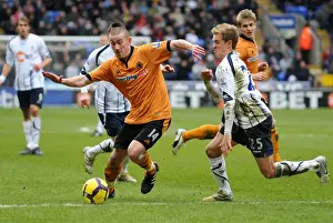 Bolton V Wolves Prints: Clash of Titans: David Jones vs. Stuart Holden - Premier League Showdown