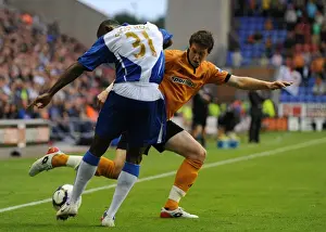 Wigan Athletic V Wolves Prints: Clash of Titans: Halford vs Figueroa at DW Stadium - Wolverhampton Wanderers vs Wigan Athletic