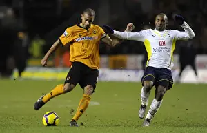 Wolves V Tottenham Prints: Clash of Titans: Karl Henry vs