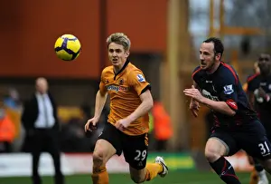Framed Print : Clash of the Titans: Kevin Doyle vs. Andrew O'Brien - Wolves vs. Bolton in the Barclays Premier League Framed Print : Clash of the Titans: Kevin Doyle vs. Andrew O'Brien - Wolves vs. Bolton in the Barclays Premier League