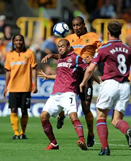 Wolves V West Ham United Prints: Clash of the Titans: Kieron Dyer vs Karl Henry - Wolves vs West Ham United (BPL, 15/8/09)