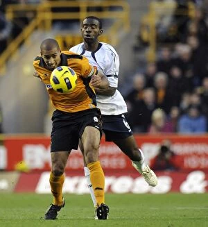 Images Dated 13th November 2010: Clash of Titans: Wolves vs. Bolton - Premier League Soccer Showdown: Henry vs. Muamba