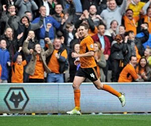 Images Dated 5th April 2014: Dave Edwards Double: Wolves Epic Comeback Against Peterborough United at Molineux Stadium