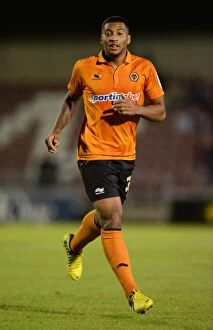 Images Dated 30th August 2012: David Davis Scores the Game-Winning Goal for Wolverhampton Wanderers in Capital One Cup Round 2