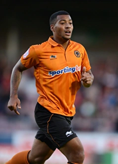 Framed Print : David Davis Sparks Wolverhampton Wanderers Charge Against Northampton Town in Capital One Cup Round 2