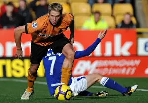 Wolves V Birmingham Prints: David Edwards in Action: Wolves vs Birmingham City - Barclays Premier League Soccer Match