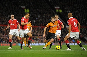 David Edwards Maze-Like Run: Outmaneuvering Manchester United's Defense in Wolverhampton Wanderers Barclays Premier League Battle