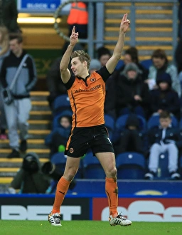 Sky Bet Championship - Blackburn Rovers V Wolves - Ewood Park Prints: David Edwards Scores First Goal: Wolverhampton Wanderers at Blackburn Rovers (Sky Bet Championship)