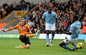 David Edwards Prints: David Edwards Thrilling Goal: 2-1 Wolverhampton Wanderers vs Manchester City (Premier League)