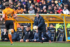 Season 2012-13 Prints: Dean Saunders of Wolverhampton Wanderers Tosses Ball Back in Npower Championship Match against Middlesbrough