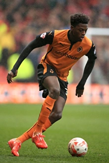 Football Full Length Prints: Dominic Iorfa of Wolverhampton Wanderers in Action at Nottingham Forest's City Ground (Sky Bet Championship)