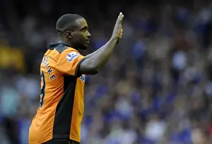 Framed Print : Dramatic Equalizer: Sylvan Ebanks-Blake Scores for Wolverhampton Wanderers Against Everton in Barclays League Framed Print : Dramatic Equalizer: Sylvan Ebanks-Blake Scores for Wolverhampton Wanderers Against Everton in Barclays League