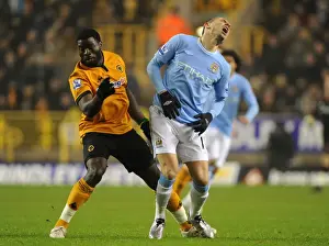 Wolves V Manchester City Prints: Elokobi vs Petrov: A Premier League Showdown - Wolverhampton Wanderers vs Manchester City