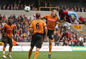 Soccer Prints: Emile Heskey's Game-Winning Goal: Aston Villa Defeats Wolverhampton Wanderers in Premier League (1-2)