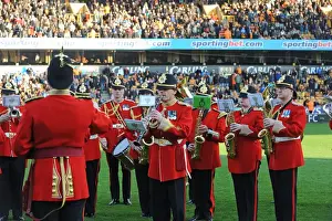 Wolves Prints: The Epic Halftime Show: Mercian Regiment Band at Wolverhampton Wanderers vs Wigan Athletic in the Premier League