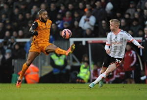 Football Full Length Prints: FA Cup - Third Round - Fulham v Wolverhampton Wanderers - Craven Cottage