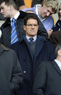 Fabio Capello: England Manager at Wolves vs Everton, Premier League (2010)