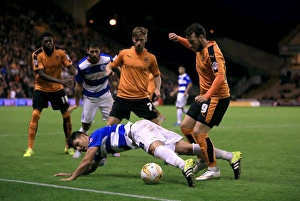 Sky Bet Championship - Wolves V Queens Park Rangers - Molineux Stadium Prints: Faurlin vs. Le Fondre: A Championship Rivalry - Wolves vs