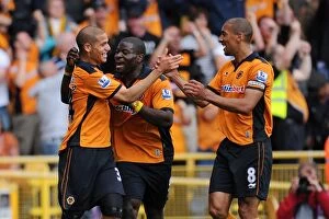 Wolves v West Bromwich Albion Collection: Guedioura's Brace: Wolverhampton Wanderers Secure 2-0 Victory Over West Bromwich Albion