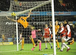 Images Dated 11th November 2010: Heart-Stopping Moment: Stearman's Near-Miss Goal vs. Arsenal (Premier League)