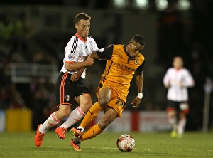 Sky Bet Championship - Fulham V Wolverhampton Wanderers - Craven Cottage Prints: Intense Battle for Championship Supremacy: Parker vs