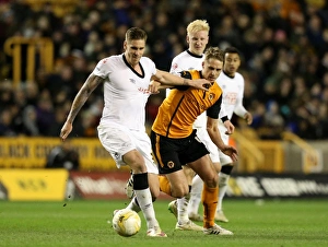 Sky Bet Championship - Wolves V Derby County - Molineux Stadium Prints: Intense Battle for Championship Supremacy: Wolves vs Derby County