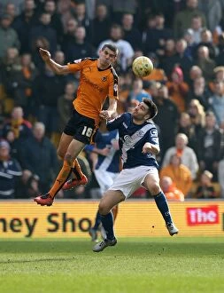 Images Dated 13th March 2016: Intense Rivalry: Coady vs. Toral - Wolves vs. Birmingham City, Sky Bet Championship