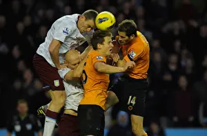 Intense Rivalry: Dunne vs. Collins & Berra - Wolverhampton Wanderers vs. Aston Villa, Premier League Battle