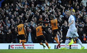 Sky Bet Championship - Leeds United V Wolves - Elland Road Prints: James Henry Scores First Goal for Wolves: Championship Thriller at Elland Road