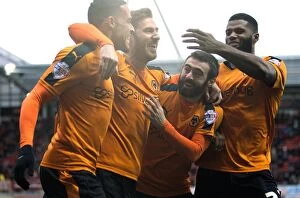 Images Dated 5th December 2015: James Henry Scores Opening Goal for Wolverhampton Wanderers Against Rotherham United in Sky Bet