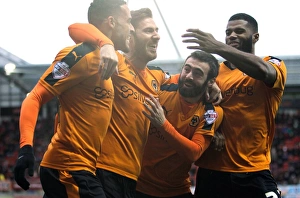 Sky Bet Championship - Rotherham United V Wolves - AESSEAL New York Stadium Prints: James Henry Scores Opening Goal for Wolverhampton Wanderers Against Rotherham United in Sky Bet Championship (2014-15)
