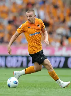 Jamie O'Hara in Action: Wolverhampton Wanderers vs Fulham - Barclays Premier League Soccer