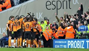 West Bromwich Albion V Wolves Prints: Jamie O'Hara Scores the Opener: Wolves Take the Lead in Derby Against West Bromwich Albion