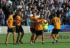Wolves V Swansea Prints: Jamie O'Hara's Dramatic Equalizer: Wolverhampton Wanderers vs Swansea in the Premier League