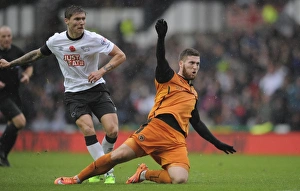 Sky Bet Championship - Derby County V Wolves - IPro Stadium Prints: Jeff Hendrick Scores His Second: Derby County vs