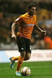 Images Dated 23rd October 2012: Jermaine Pennant at Molineux: Wolverhampton Wanderers vs. Bolton Wanderers (Championship Match)