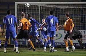 Images Dated 15th March 2011: Jody Craddock's Equalizer: Wolves vs. Bolton Wanderers in the Barclays Premier Reserve League North