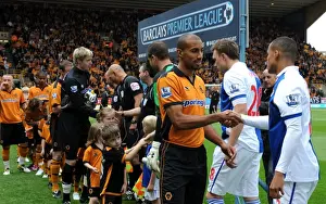 Wolves V Blackburn Rovers Prints: Karl Henry: Wolverhampton Wanderers Captain Leads Team Out in Barclays Premier League Match Against Blackburn Rovers