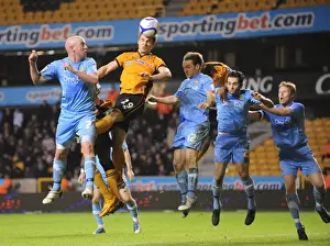 Kevin Doyle Prints: Kevin Doyle Chases FA Cup Glory: Heading Towards Doncaster Rovers Goal