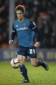 Season 2012-13 Prints: Kevin Doyle Scores the Game-Winning Goal for Wolverhampton Wanderers at Bloomfield Road Against Blackpool