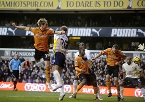 Tottenham vs Wolves Collection: Kevin Doyle Scores the Opener: Wolverhampton Wanderers Take Early Lead Against Tottenham Hotspur