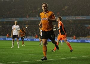 Images Dated 23rd October 2012: Kevin Doyle's Double Strike: Wolves Championship-Winning Moment vs. Bolton Wanderers (23-10-2012)