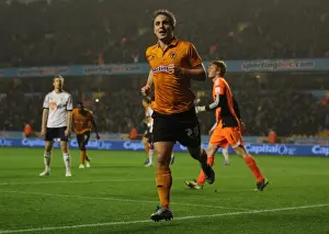 Framed Print : Kevin Doyle's Double Strike: Wolves Championship-Winning Moment vs. Bolton Wanderers (23-10-2012)
