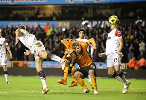 Wolves V Manchester United Prints: Kevin Doyle's Stunner: Wolverhampton Wanderers 2-1 Manchester United in the Premier League