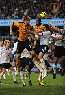 Images Dated 14th November 2010: Kevin Doyle's Thrilling Header Goal: Wolverhampton Wanderers vs Bolton Wanderers in Premier League
